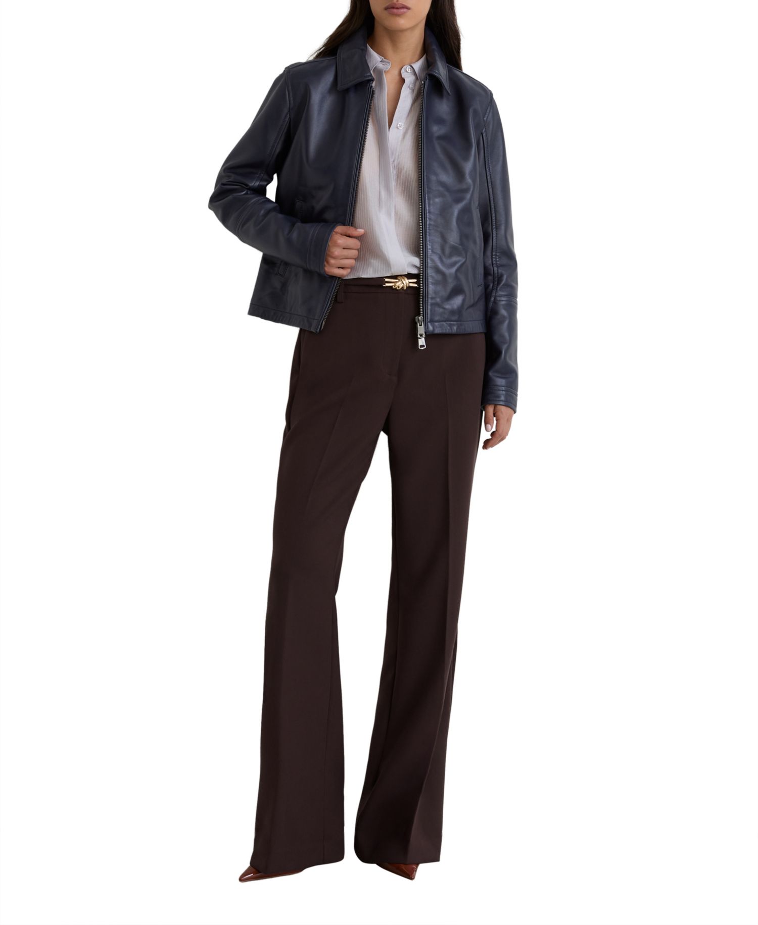 Women's Leona Flared Belted Trousers