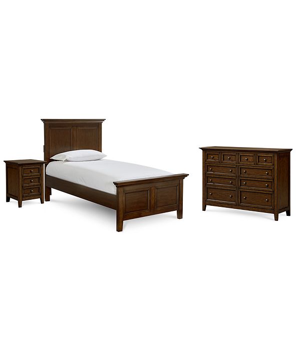 Furniture Matteo Bedroom Furniture, 3-Pc. Bedroom Set (Twin Bed, Dresser & Nightstand) & Reviews ...