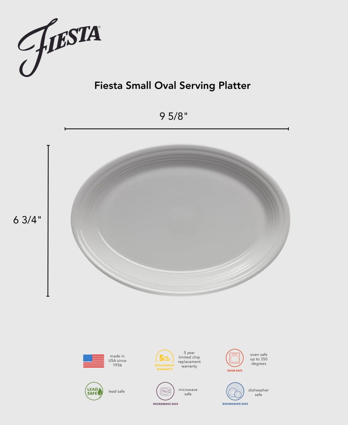 Fiesta Sky Snowflakes Let it Snow Serving Platter, Exclusively at Macy's