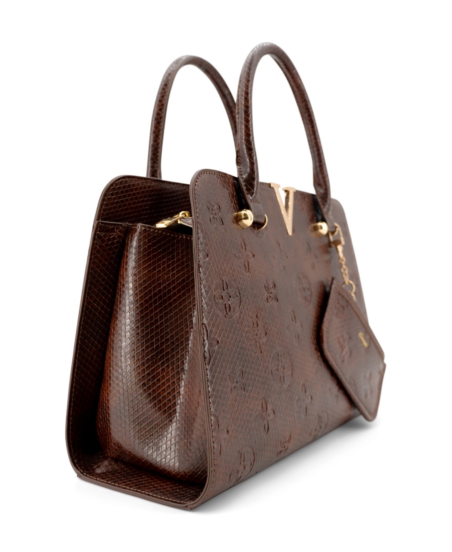 Nyla Structured Medium Satchel Handbag