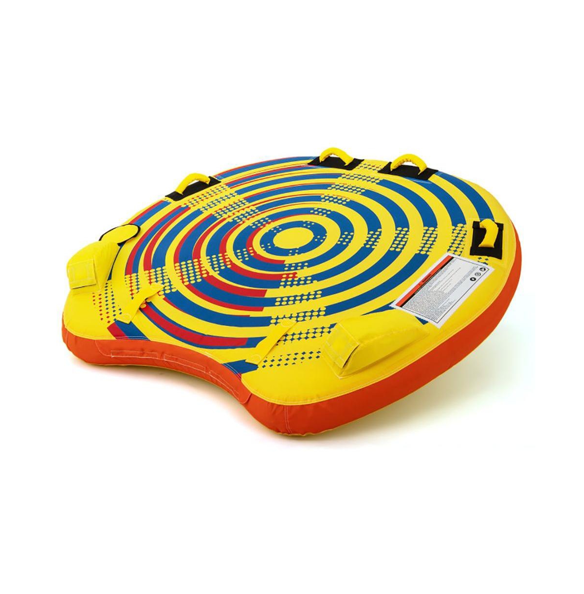 Hikeen 1 or 2 Person Inflatable Towable Tube for Boating with Quick Connector