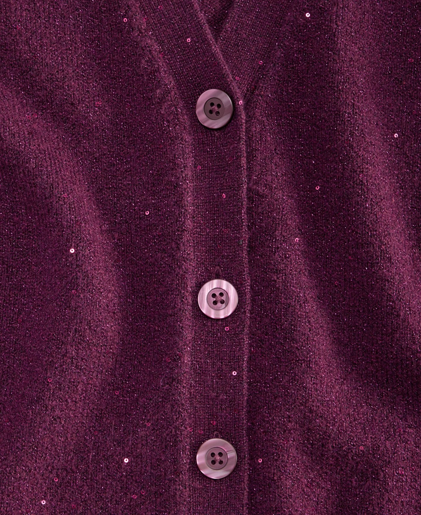 Женский кардиган I.N.C. International Concepts Roving Sequin Long-Sleeve V-Neck, цвет: Ягодный винный — фото 4