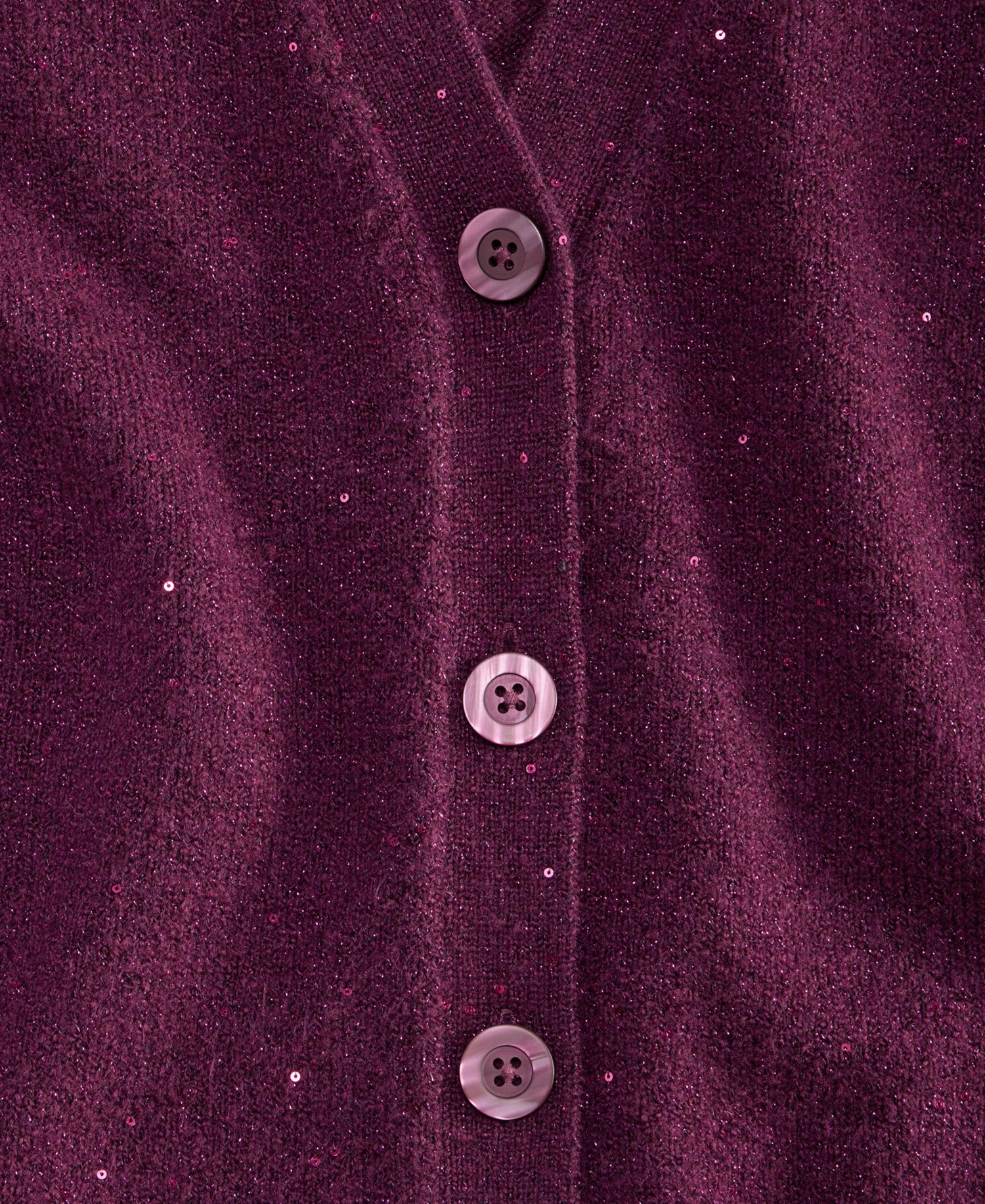 Women's Roving Sequin Long-Sleeve V-Neck Cardigan
