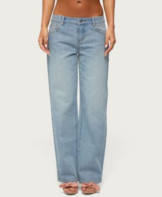 Women's Cresida Low-Rise Straight-Leg Jeans, 31" Inseam