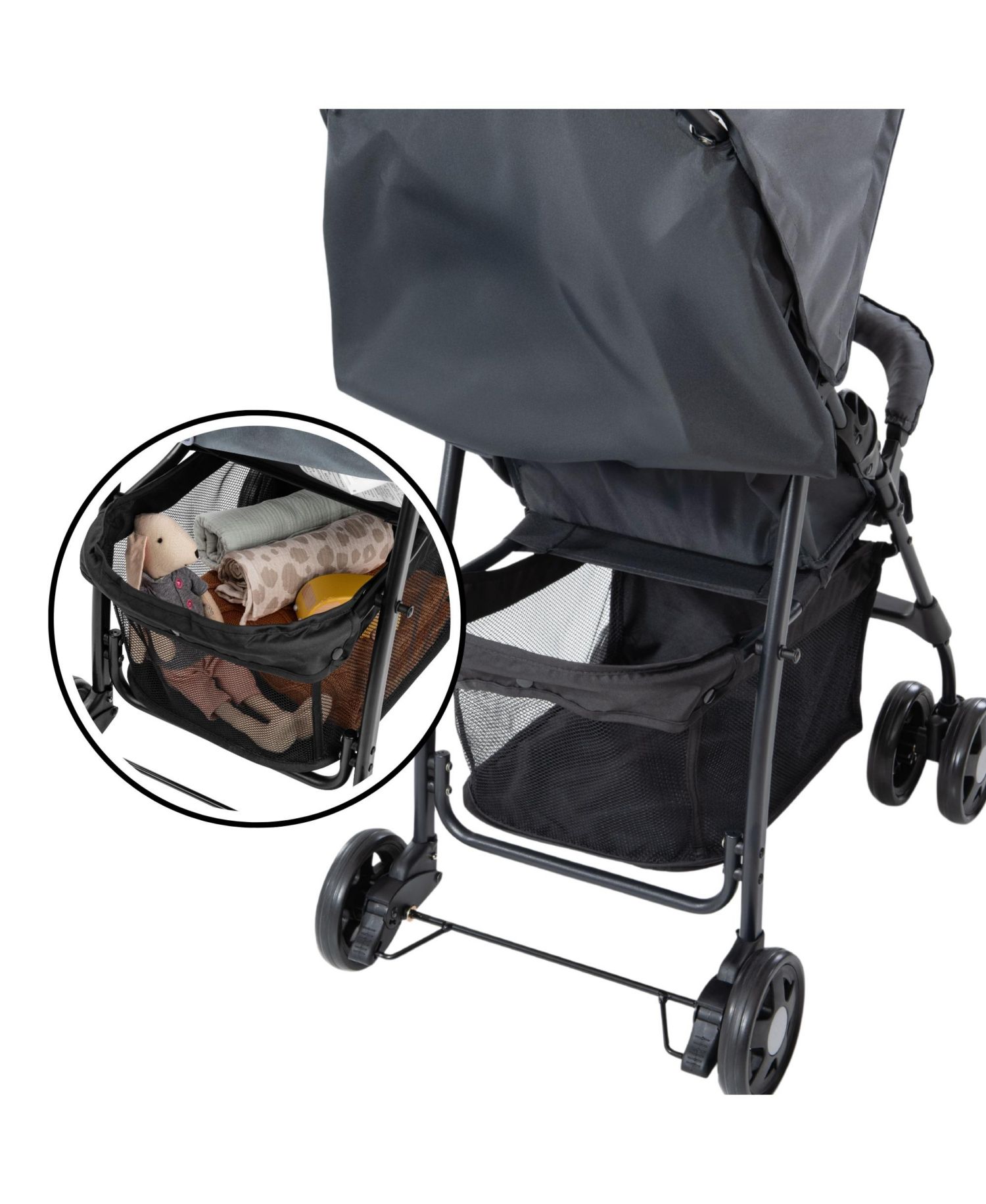 Sport T13 Lightweight Compact Foldable Stroller Pushchair, Charcoal Stone