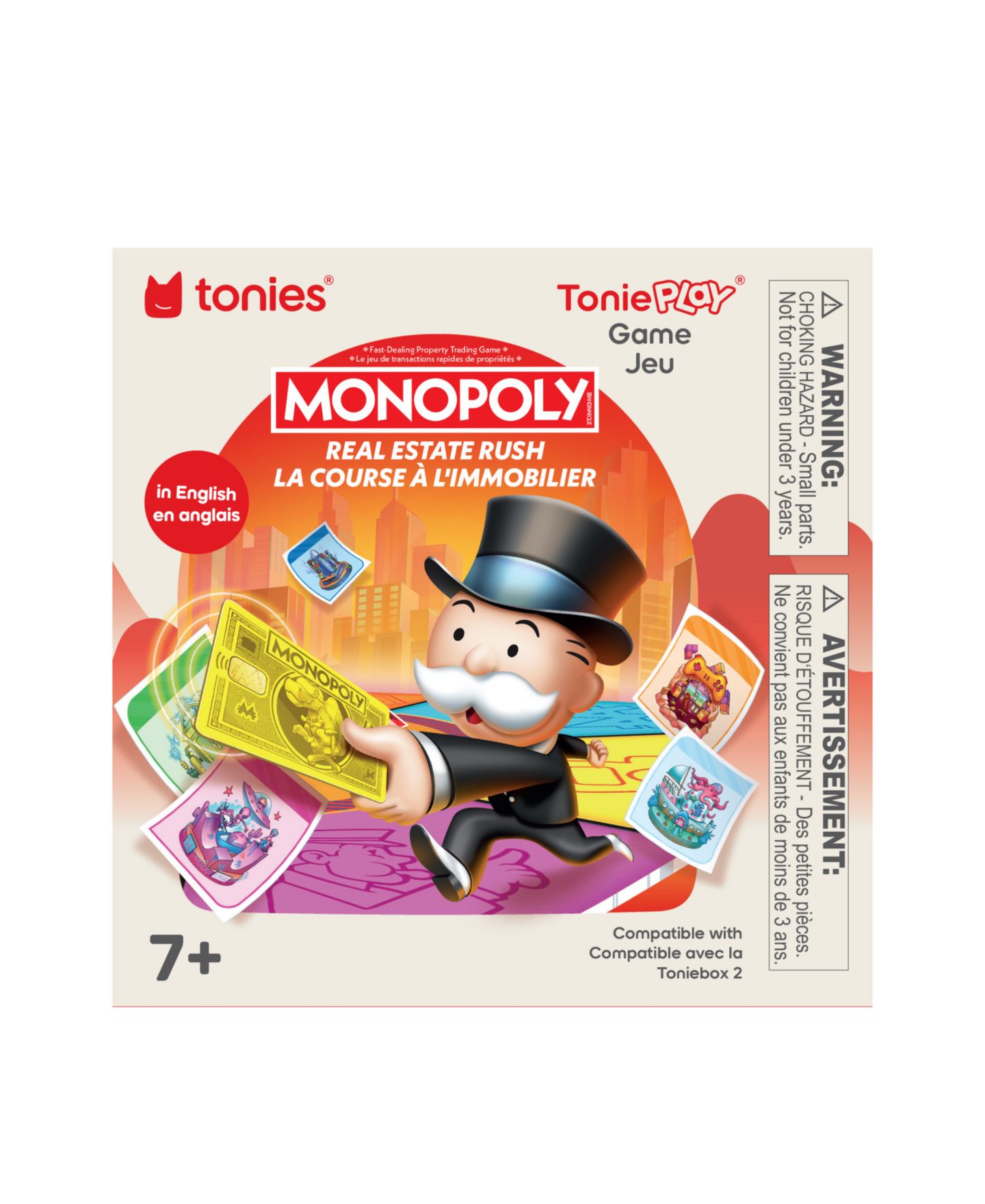 Детская настольная игра Tonies Tonieplay Monopoly Real Estate Rush Problem-Solving Board Game, Ages 7+ — фото 3