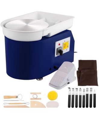 Electric 28cm Pottery Wheel with Foot Pedal Speed Control for Beginners