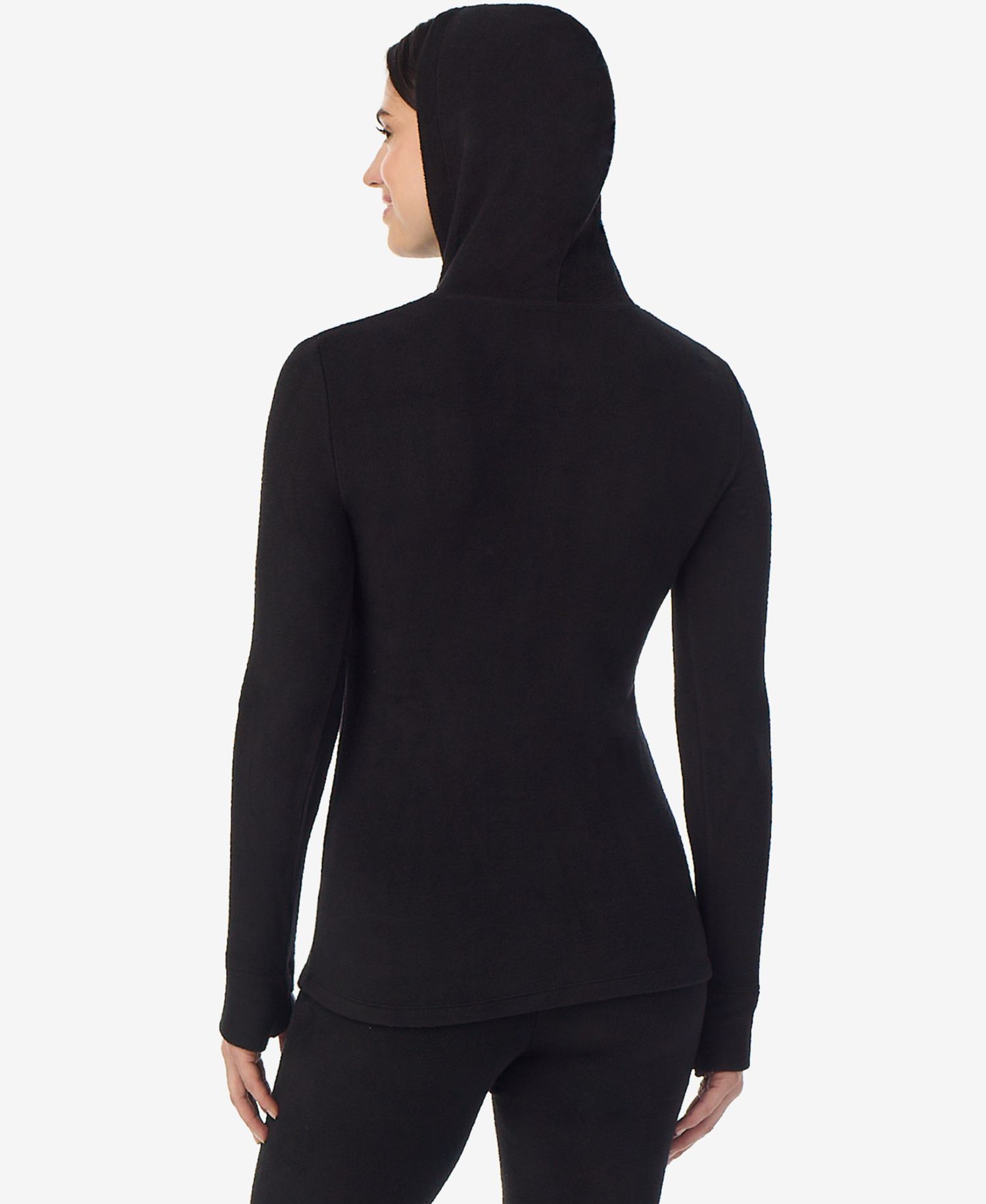 Women's Long-Sleeve Thumbhole Half-Zip Hoodie
