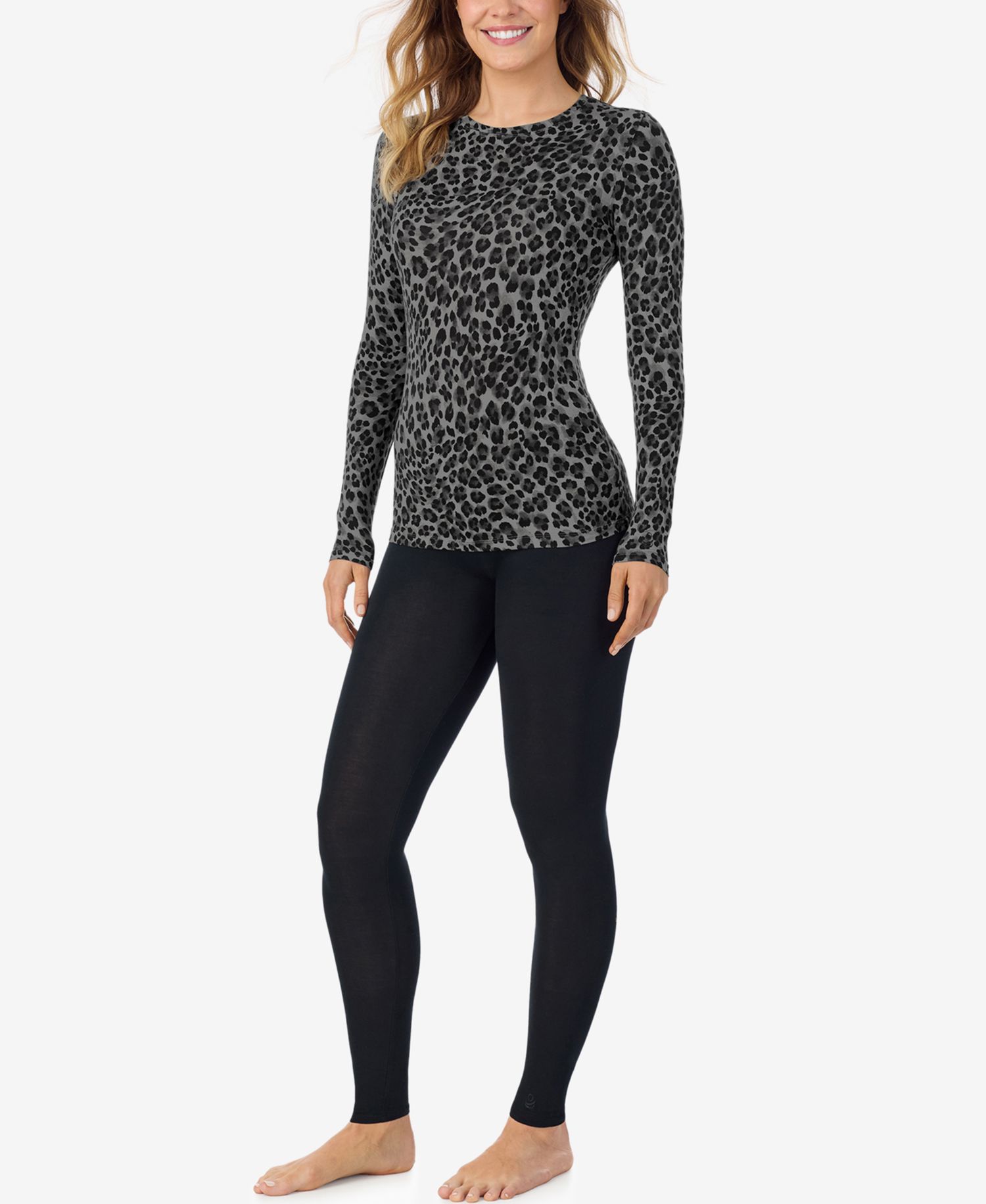 Women's Softwear with Stretch Long-Sleeve Crewneck Top