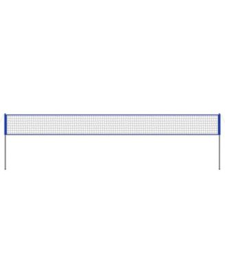 Portable Volleyball Net System with Adjustable Height Steel Poles PVC Volleyball Pump Carrying Bag