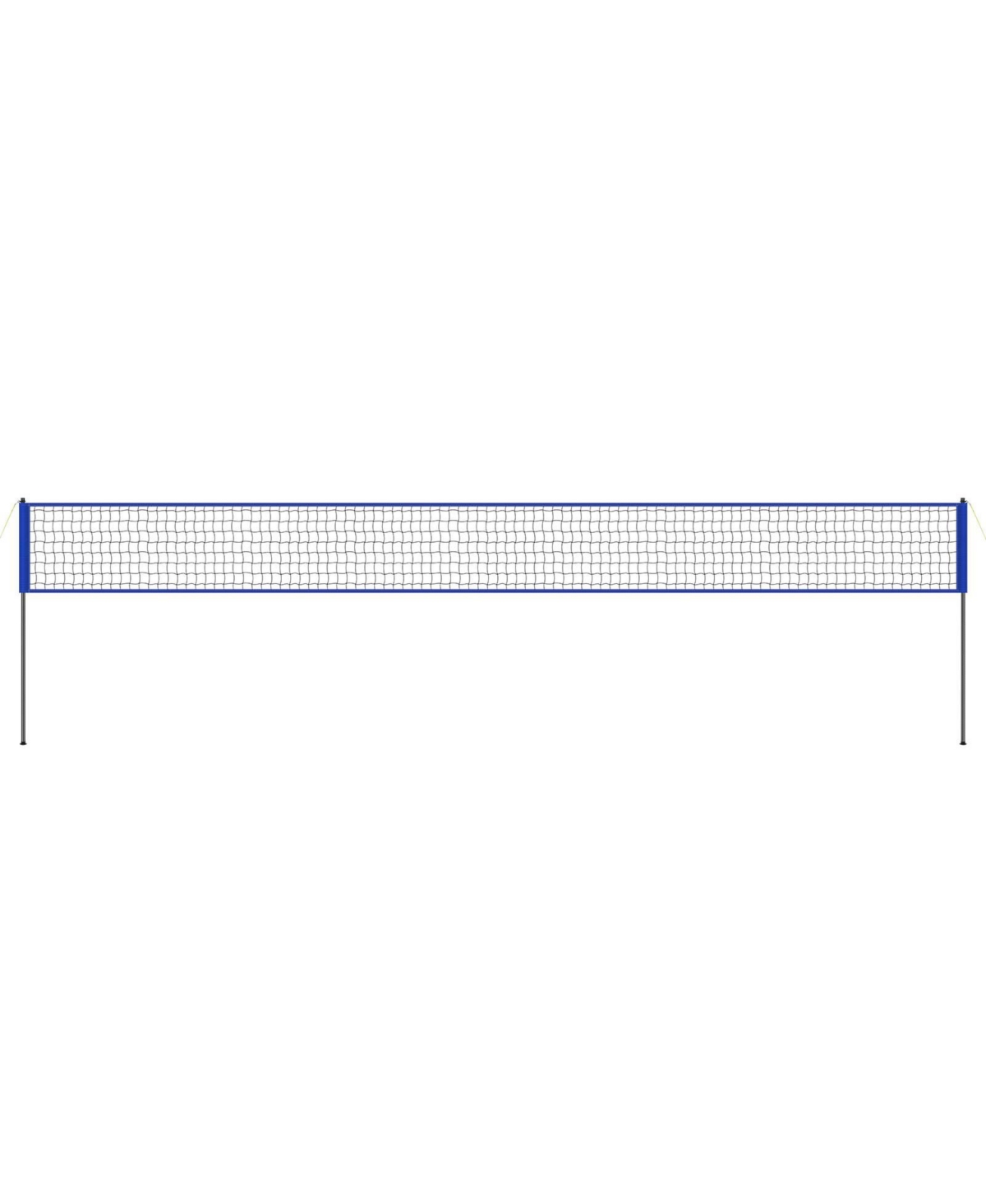 Sugift Portable Volleyball Net System with Adjustable Height Steel Poles Pvc Volleyball Pump Carrying Bag - Blue