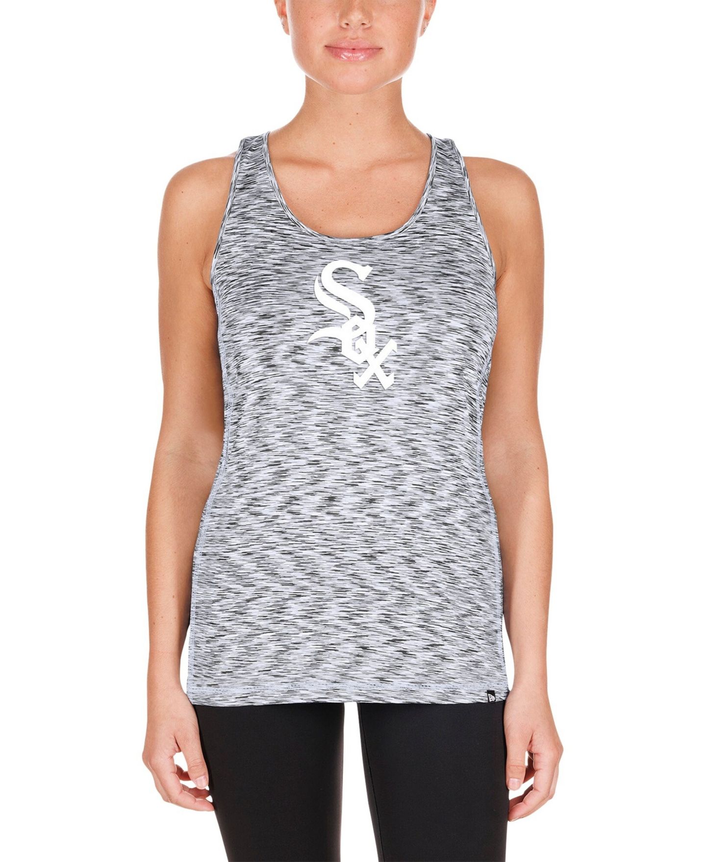 Женский топ New Era Chicago White Sox Space-Dye Keyhole Back — фото 2