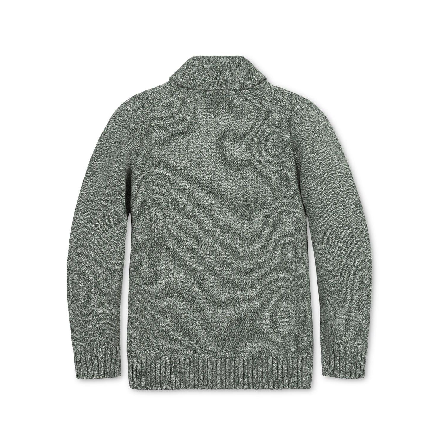 Little and Big Boy's Organic Shawl Collar Sweater