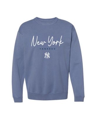 Women's New York Yankees Pigment-Dye Graphic Relaxed-Fit Crewneck Sweatshirt