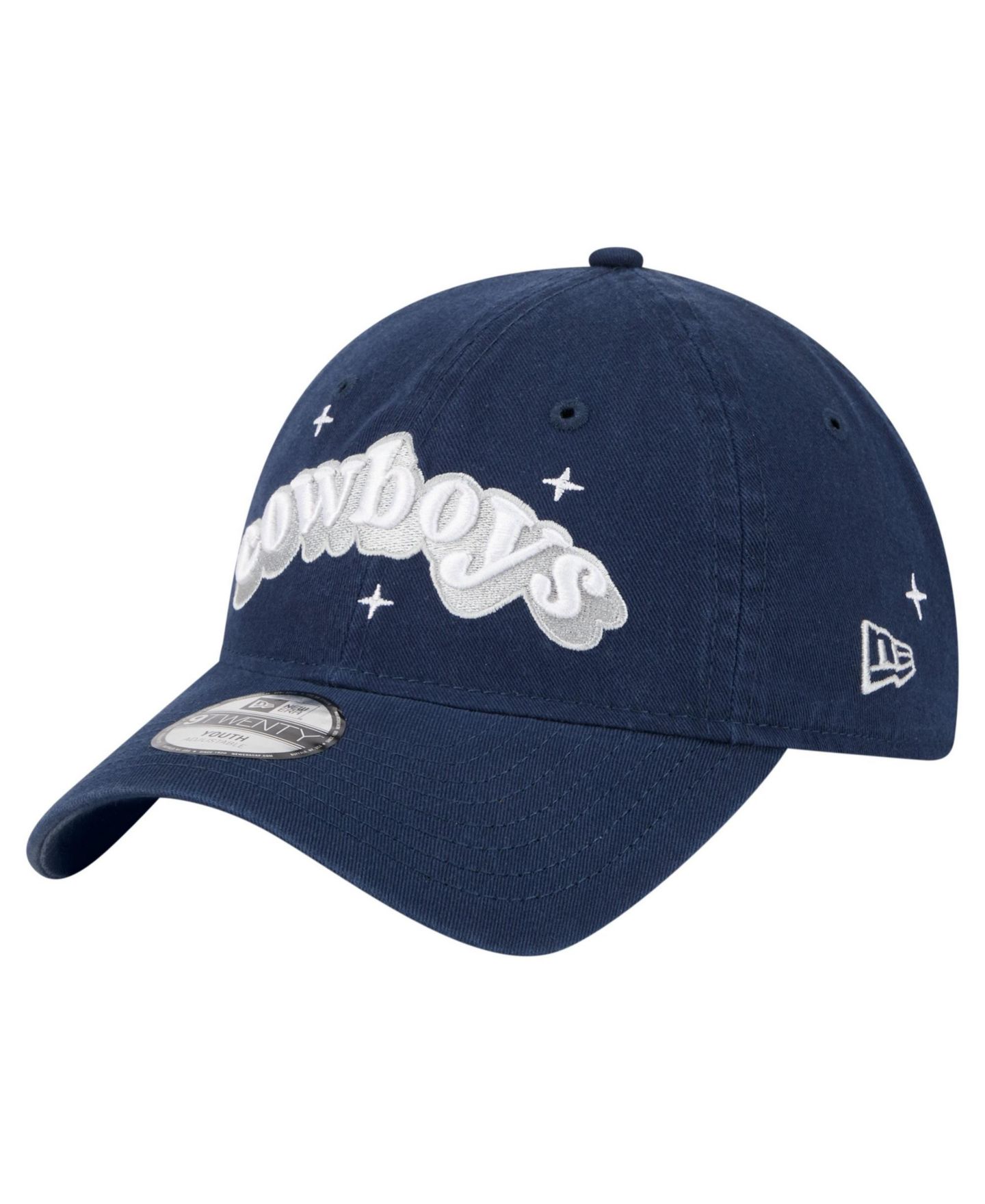 Кепка New Era Navy Dallas Cowboys Cheer 9TWENTY Adjustable Hat для девочек — фото 3