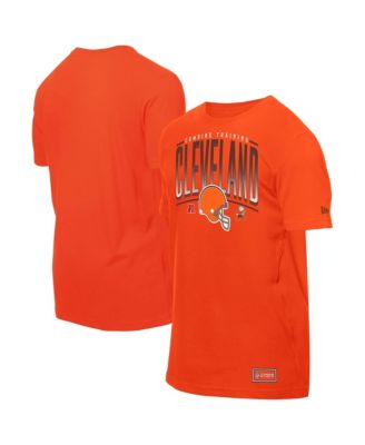 Men's Orange Cleveland Browns Combine Authentic Training Throwback T-Shirt