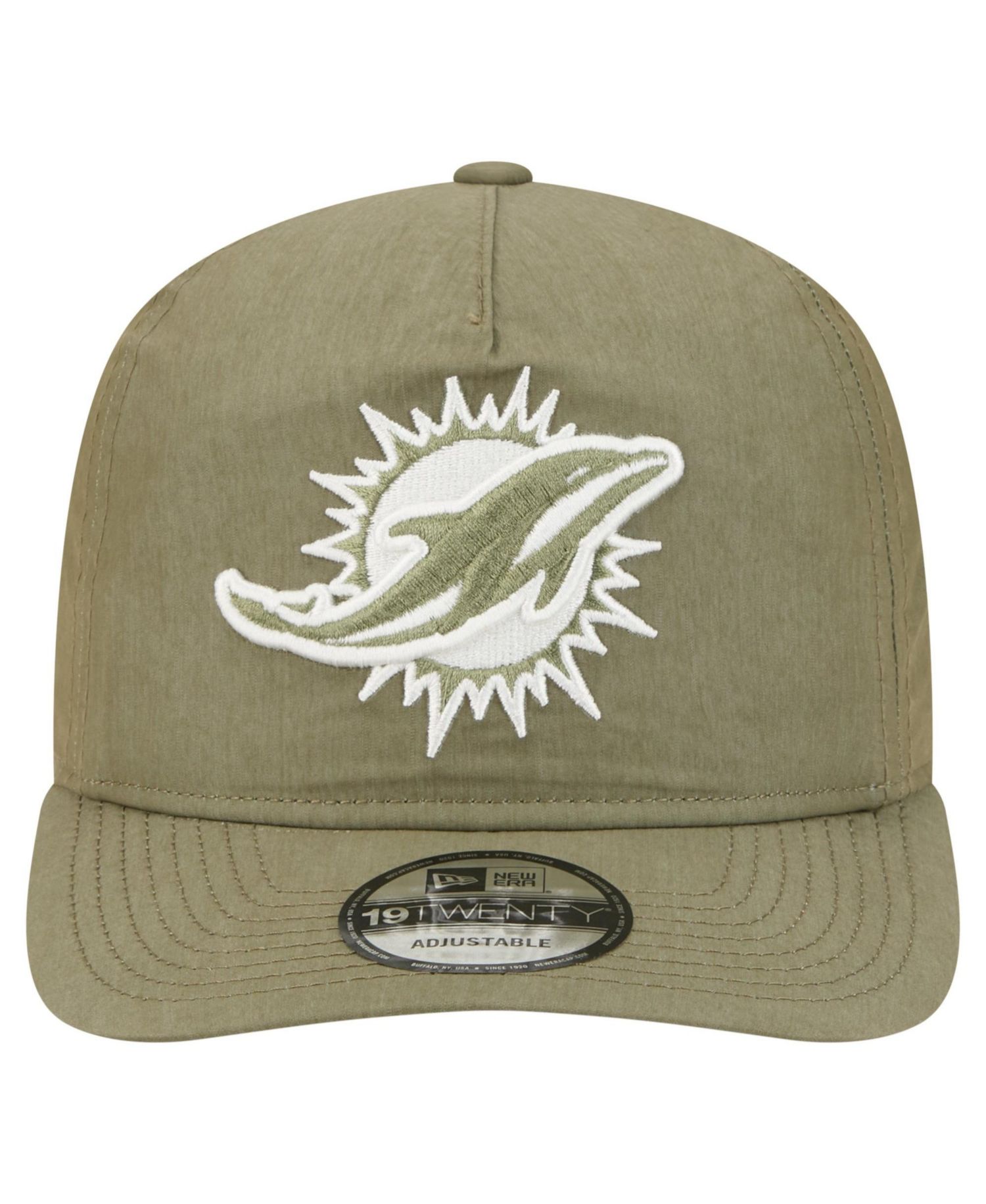 Men's Olive Miami Dolphins Nylon 19TWENTY Adjustable Hat