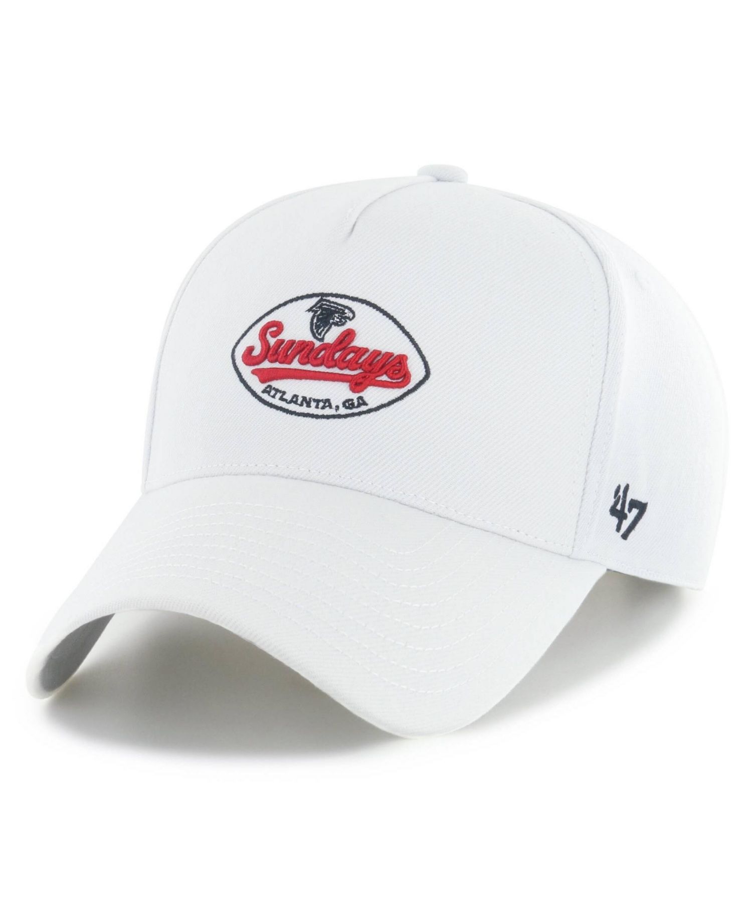 Men's White Atlanta Falcons Sundays Offside Adjustable Hat