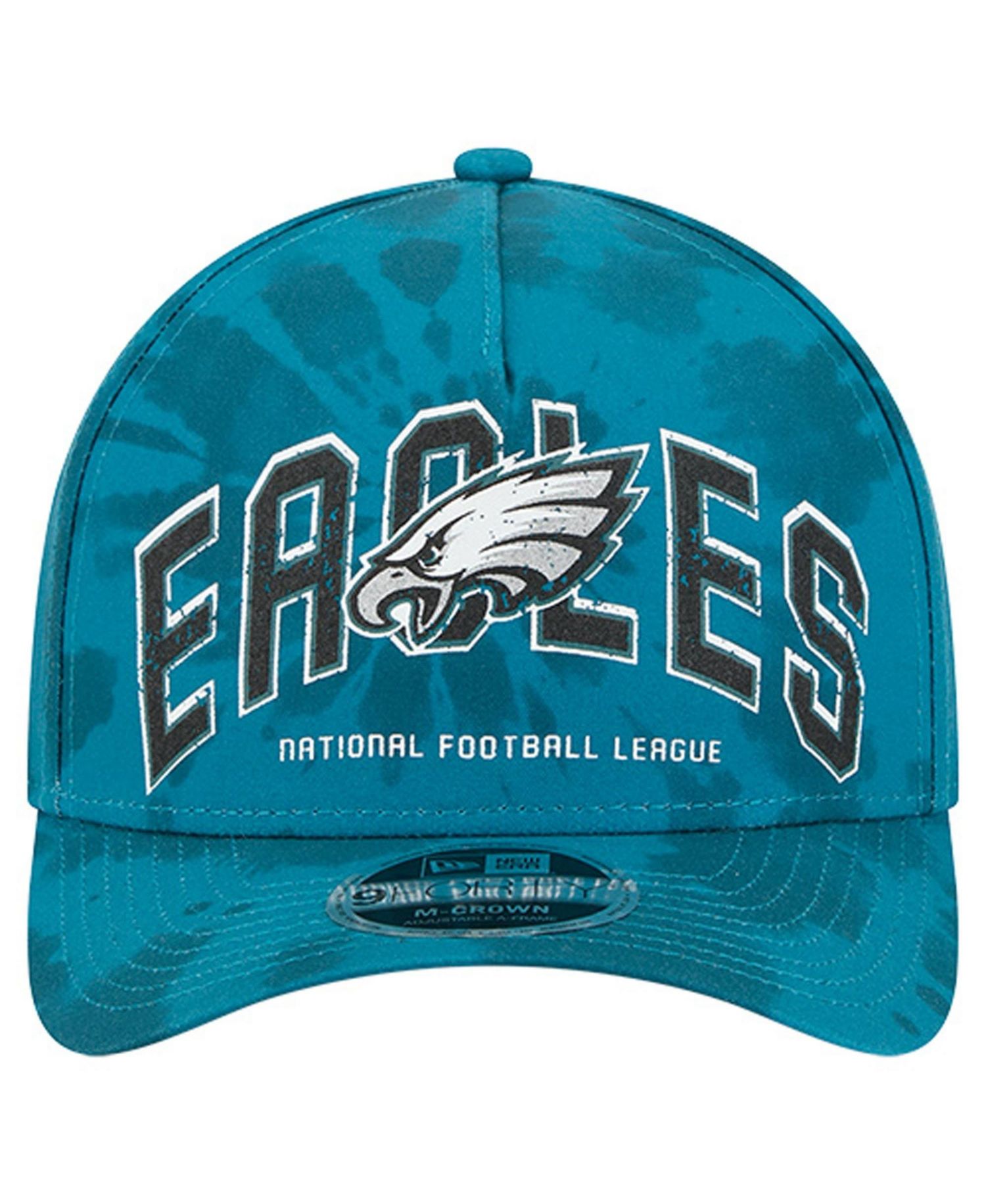 Men's Midnight Green Philadelphia Eagles Tie Dye Fade 9Forty M-Crown A-Frame Adjustable Hat