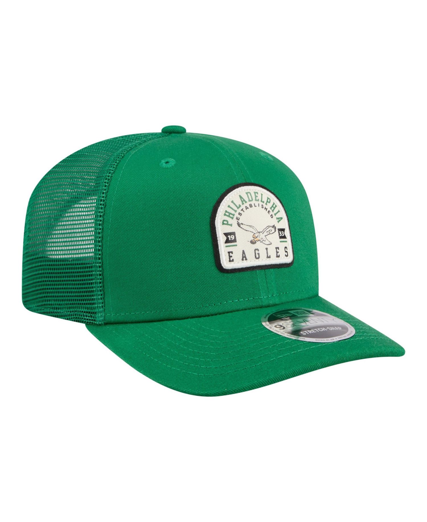 Men's Kelly Green Philadelphia Eagles Contest 9SEVENTY Adjustable Trucker Hat