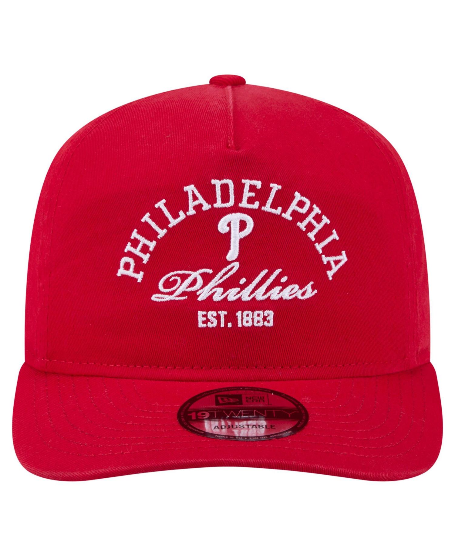 Men's Red Philadelphia Phillies Stacked 19TWENTY Adjustable Hat