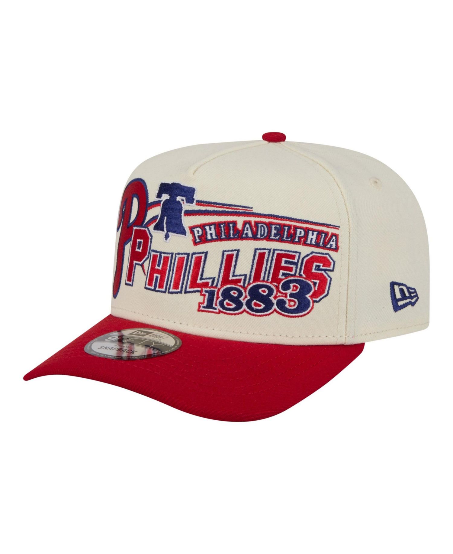 Men's Cream/Red Philadelphia Phillies Classic A-Frame 9FIFTY Snapback Hat