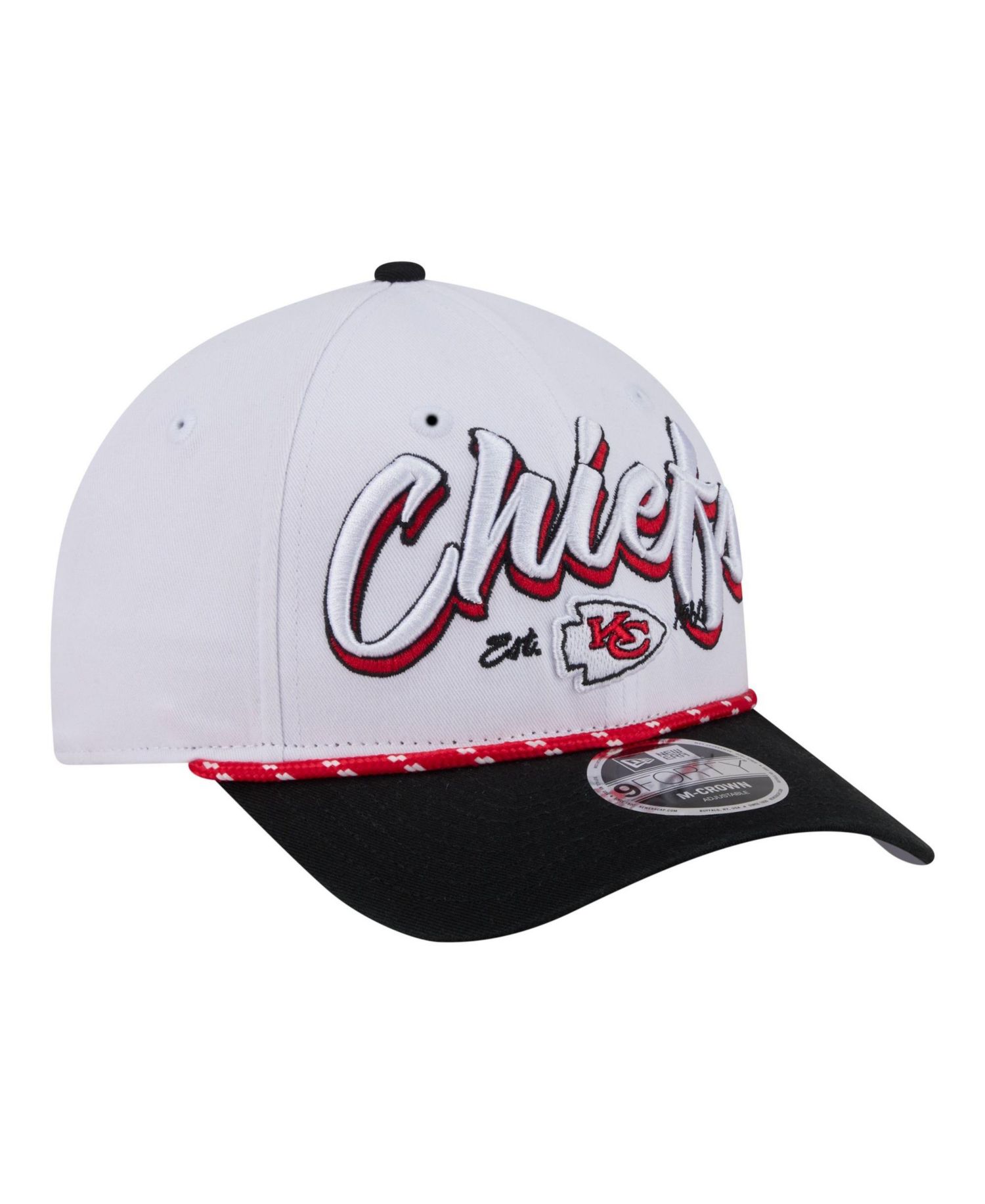 Men's White Kansas City Chiefs Team Loyal A-Frame 9FORTY Adjustable Hat