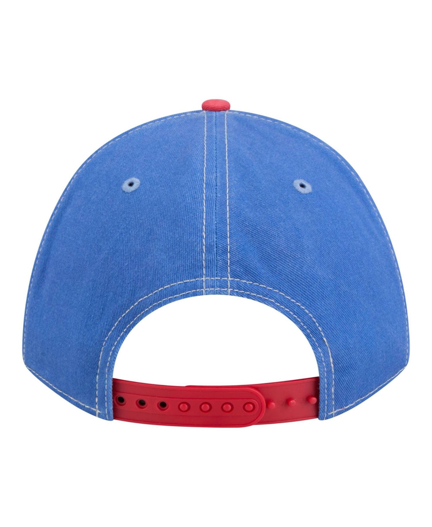 Men's Royal/Red Buffalo Bills 9FORTY Felt A-Frame Adjustable Hat