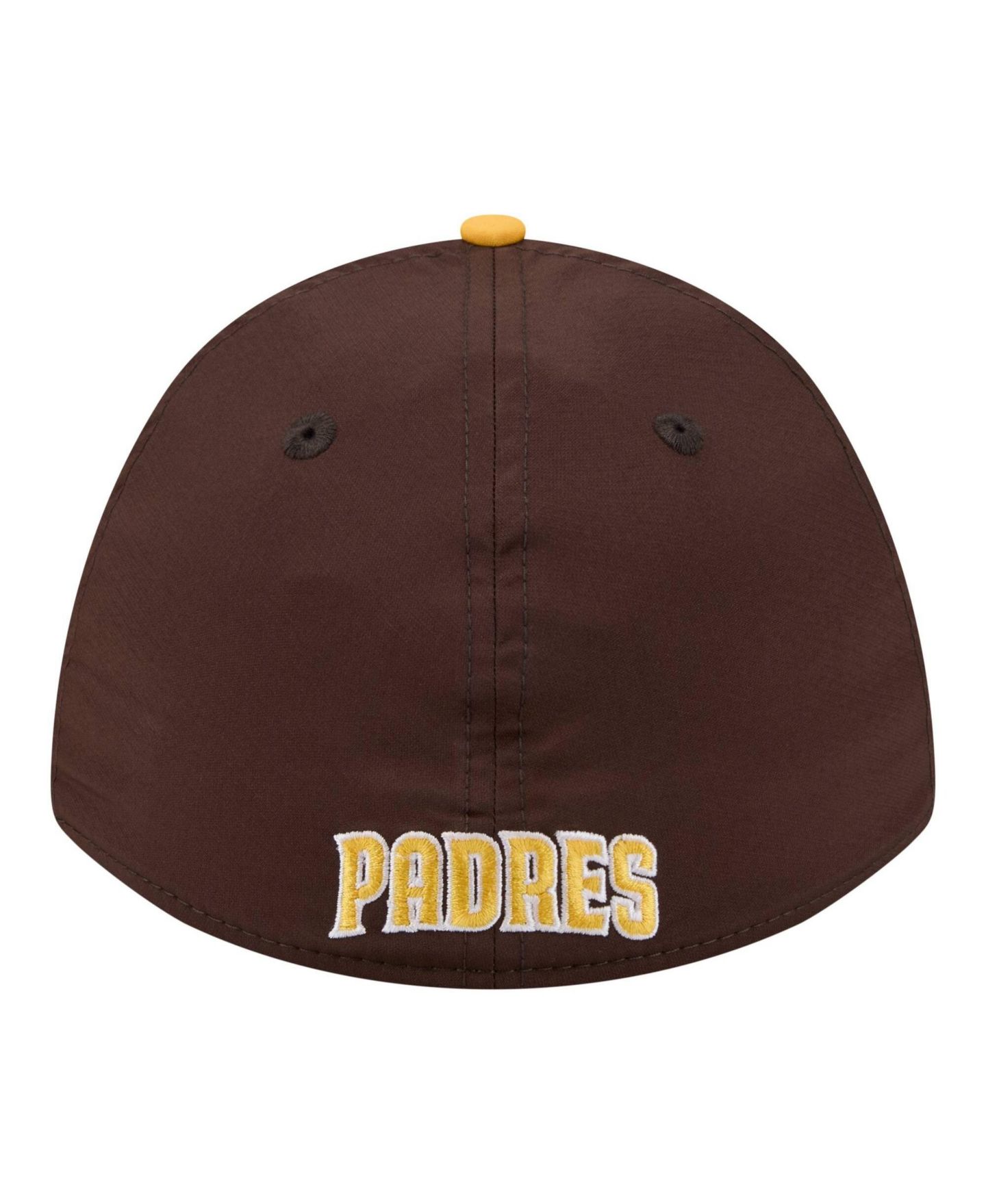 Мужская кепка New Era Brown/Gold San Diego Padres Rope M-Crown A-Frame 39THIRTY Flex Hat — фото 4