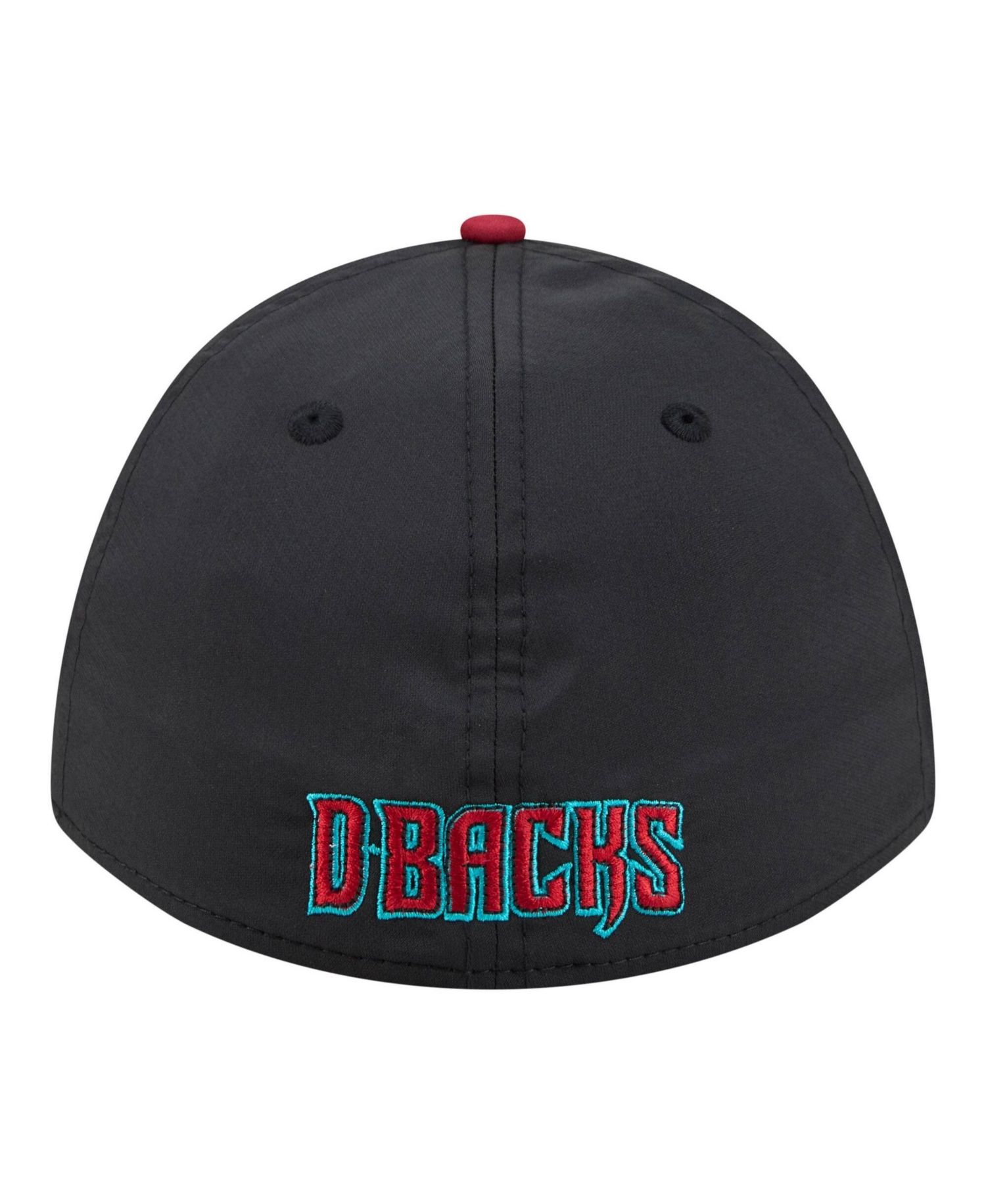 Men's Black/Red Arizona Diamondbacks Rope M-Crown A-Frame 39THIRTY Flex Hat