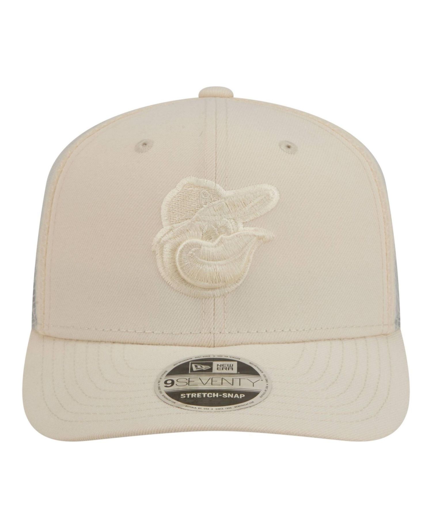 Men's Light Beige Baltimore Orioles Color Pack COOLERA 9SEVENTY Trucker Adjustable Hat