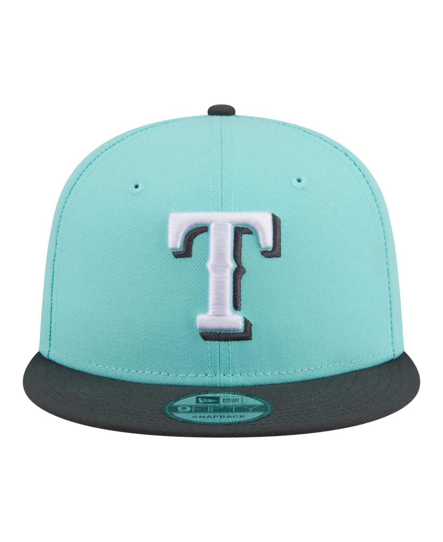 Men's Turquoise/Charcoal Texas Rangers Two-Tone Color Pack 9FIFTY Snapback Hat