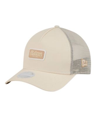 Women's Light Beige St. Louis Cardinals Tonal Patch 9FORTY M-Crown A-Frame Trucker Adjustable Hat