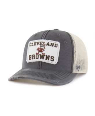 Men's Charcoal Cleveland Browns Egremont Well-Worn Adjustable Trucker Hat