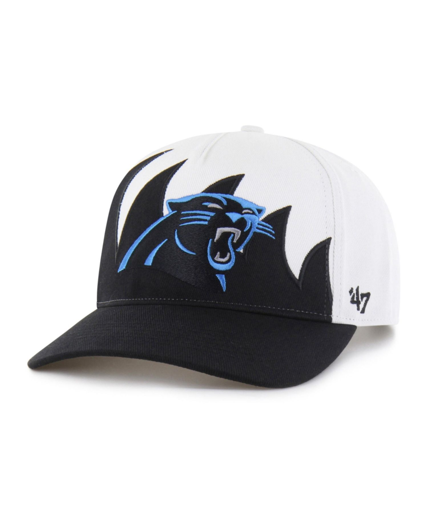 Men's White Carolina Panthers Jagged Hitch Adjustable Hat