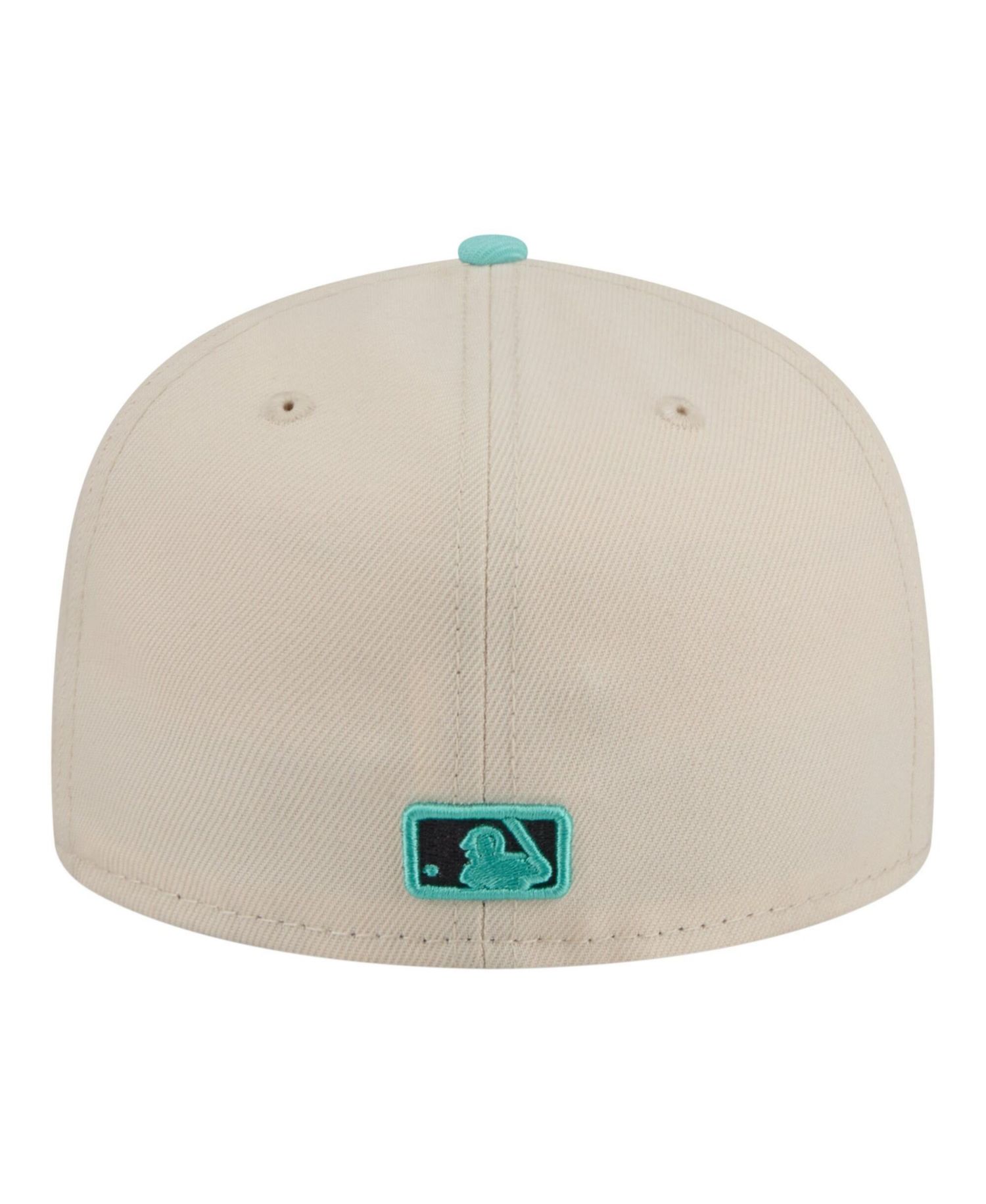 Men's Light Beige/Turquoise New York Mets Two-Tone Color Pack 59FIFTY Fitted Hat