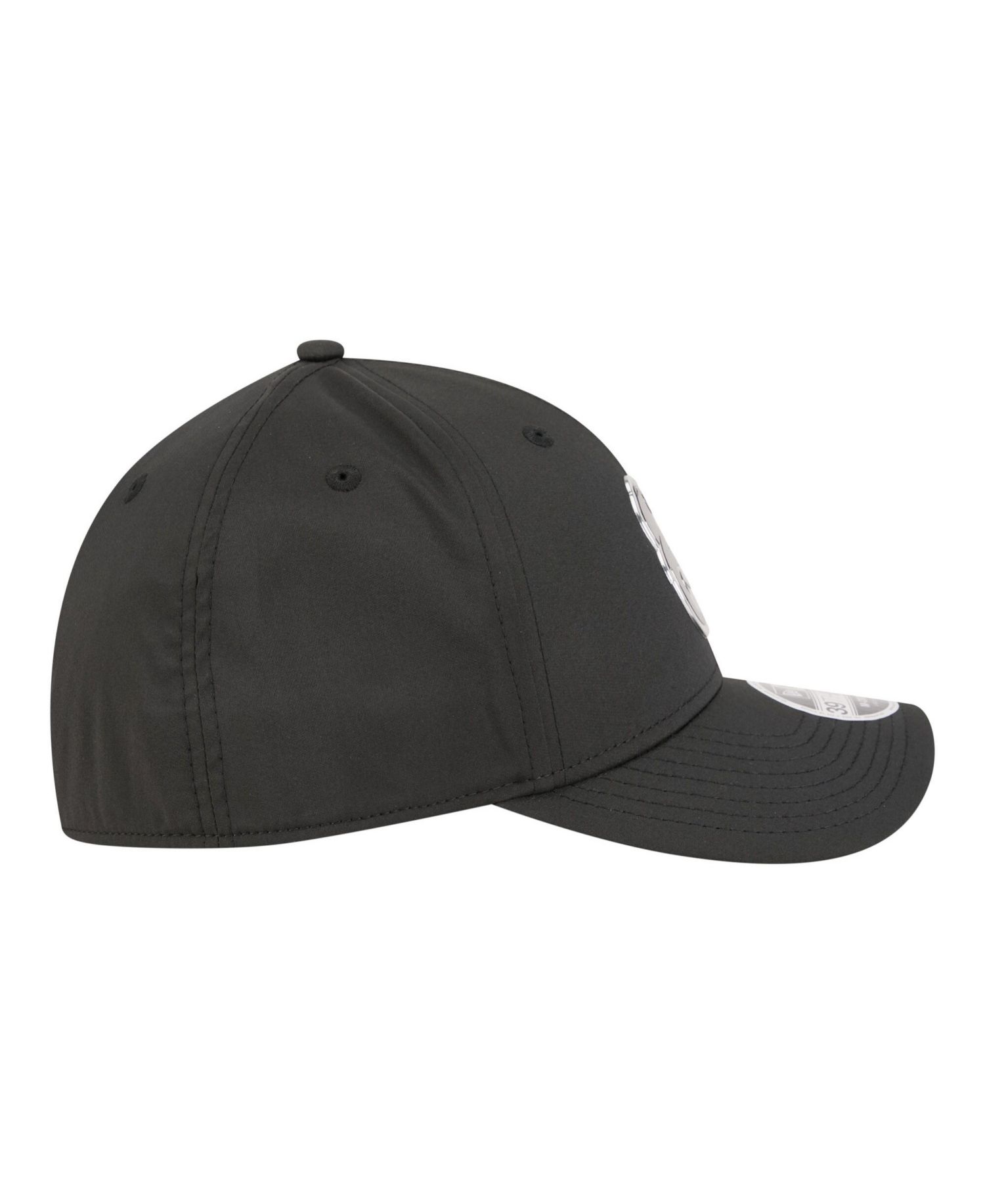 Men's Black Baltimore Orioles Metallic 39THIRTY M-Crown Flex Hat