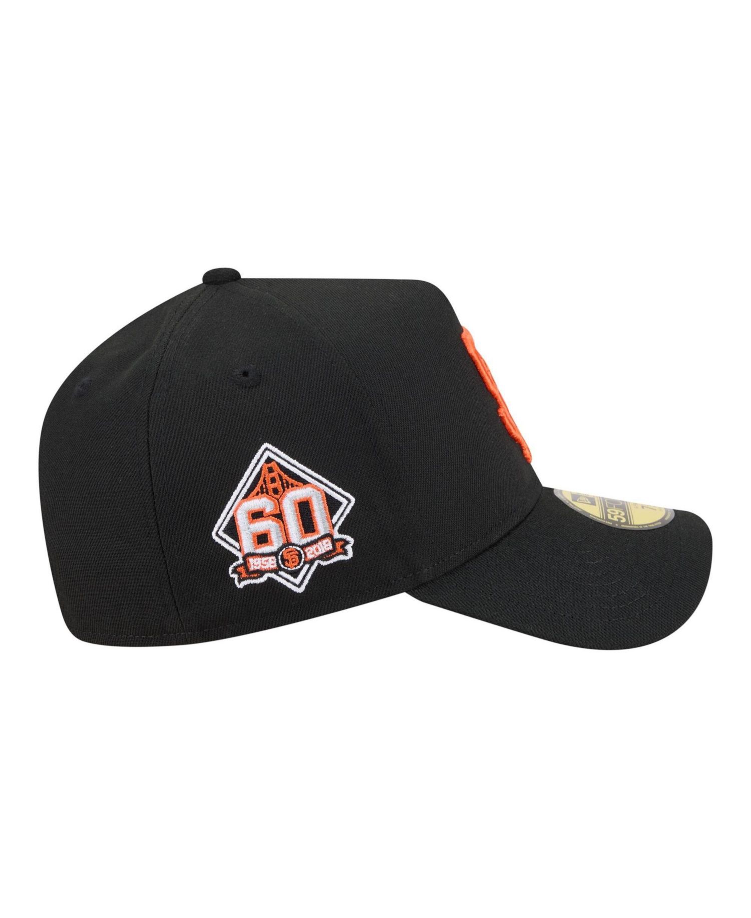 Men's Black San Francisco Giants A-Frame 59FORTY Fitted Hat