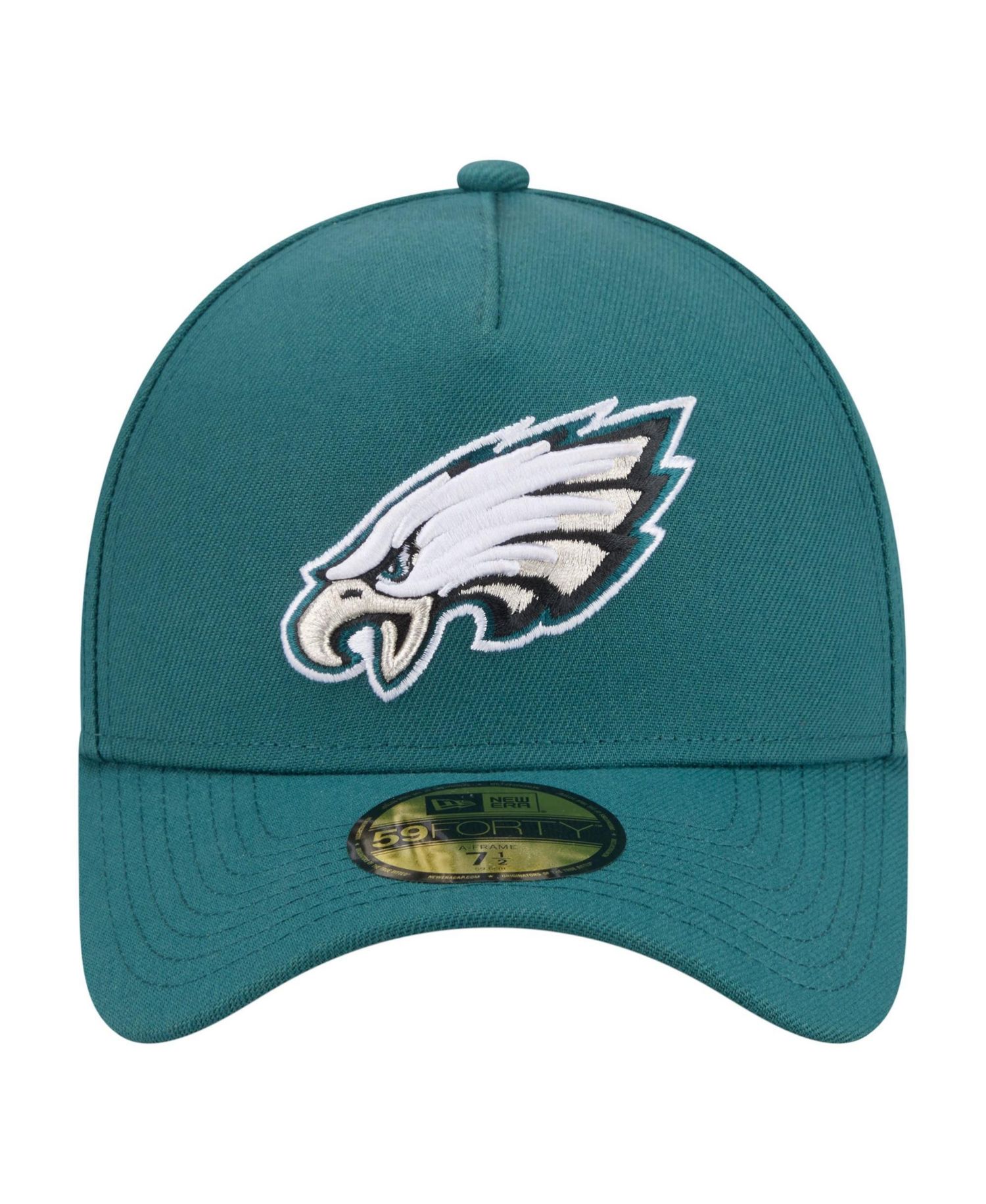Men's Midnight Green Philadelphia Eagles A-Frame 59FORTY Fitted Hat