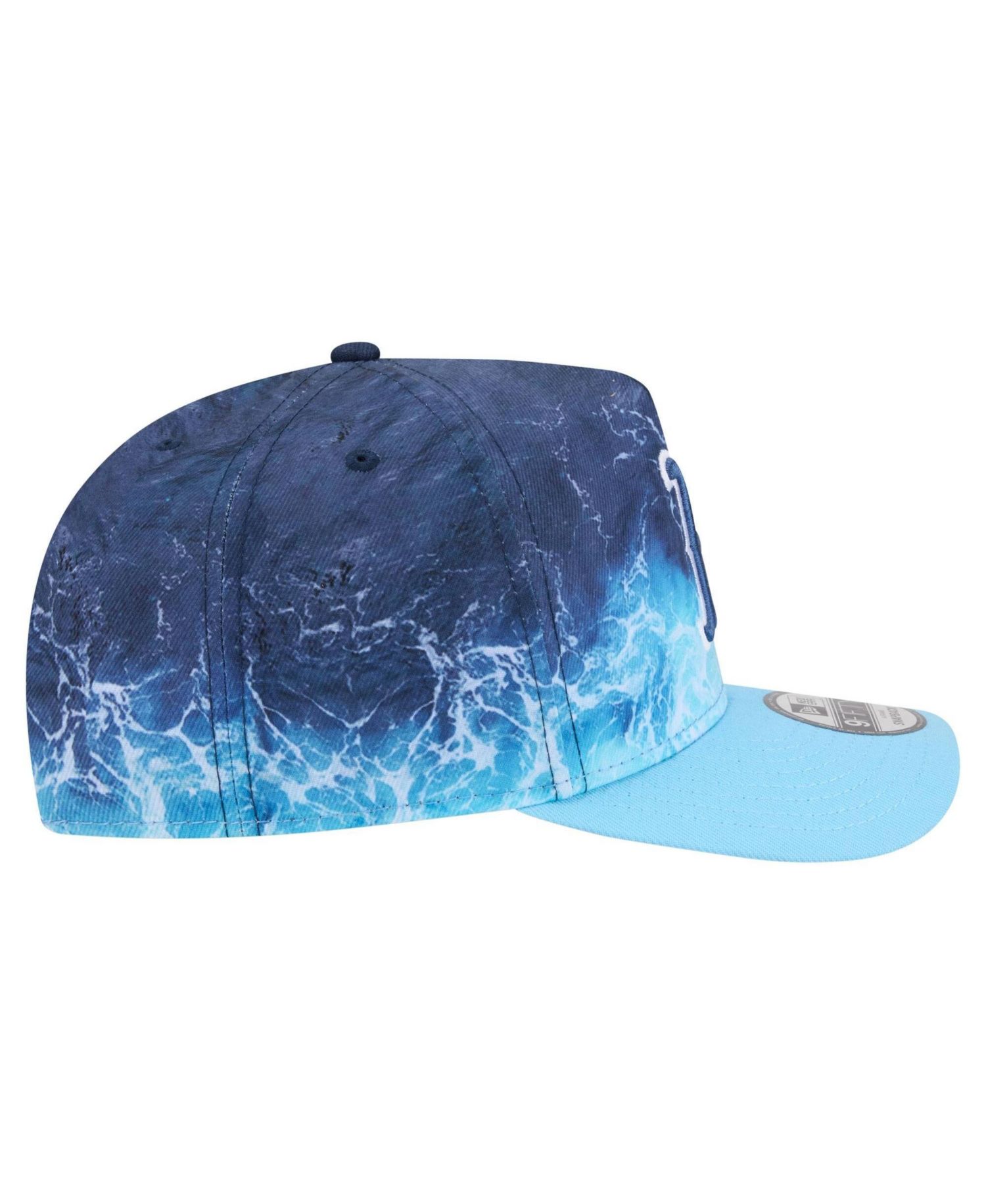 Men's Light Blue Boston Red Sox Deep Water Pre-Curved 9FIFTY A-Frame Snapback Hat