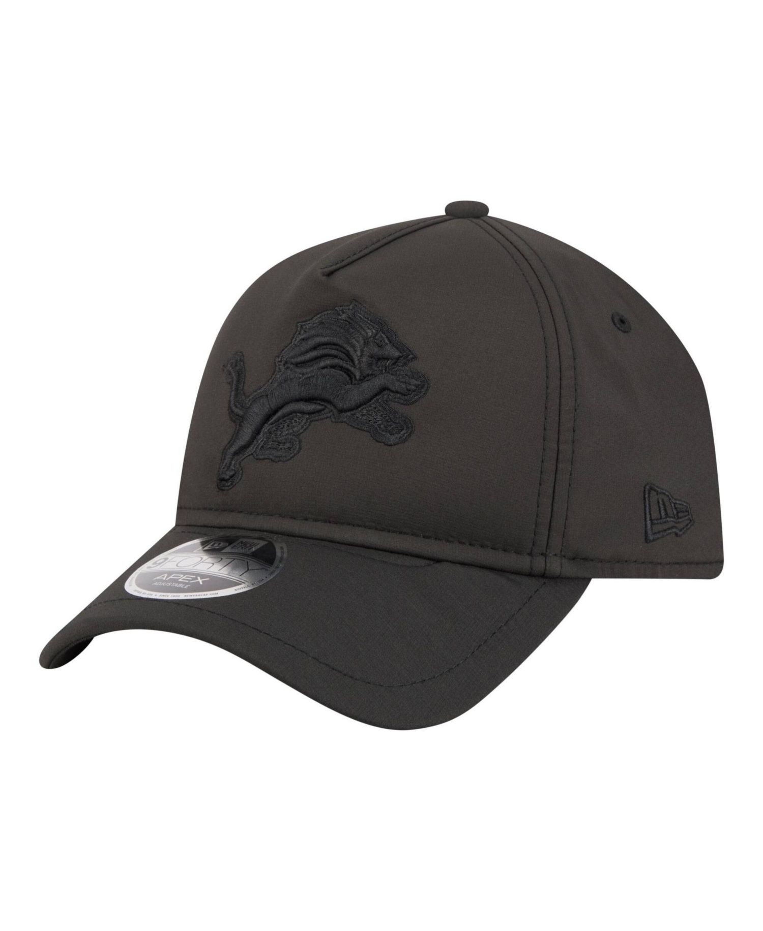 Men's Black Detroit Lions Apex 9FORTY Adjustable Hat