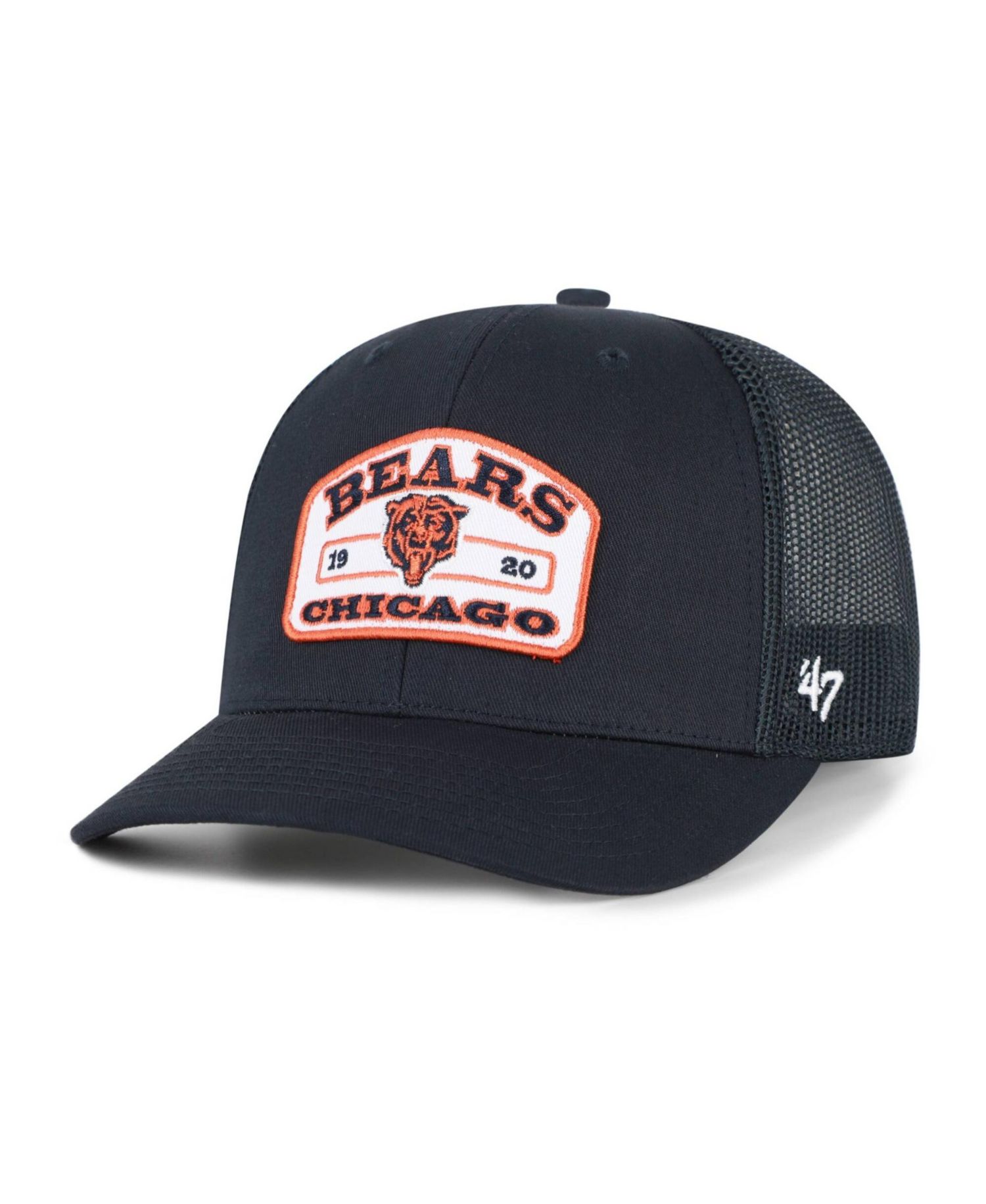 Men's Navy Chicago Bears Roadway Adjustable Trucker Hat