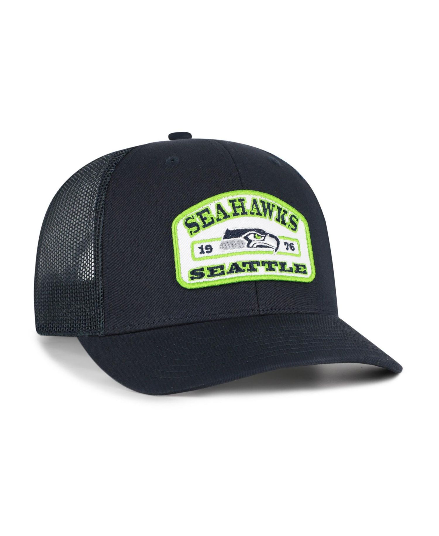 Men's College Navy Seattle Seahawks Roadway Adjustable Trucker Hat