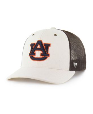 Brand Men's Natural/Brown Auburn Tigers Undyed Trucker Adjustable Hat