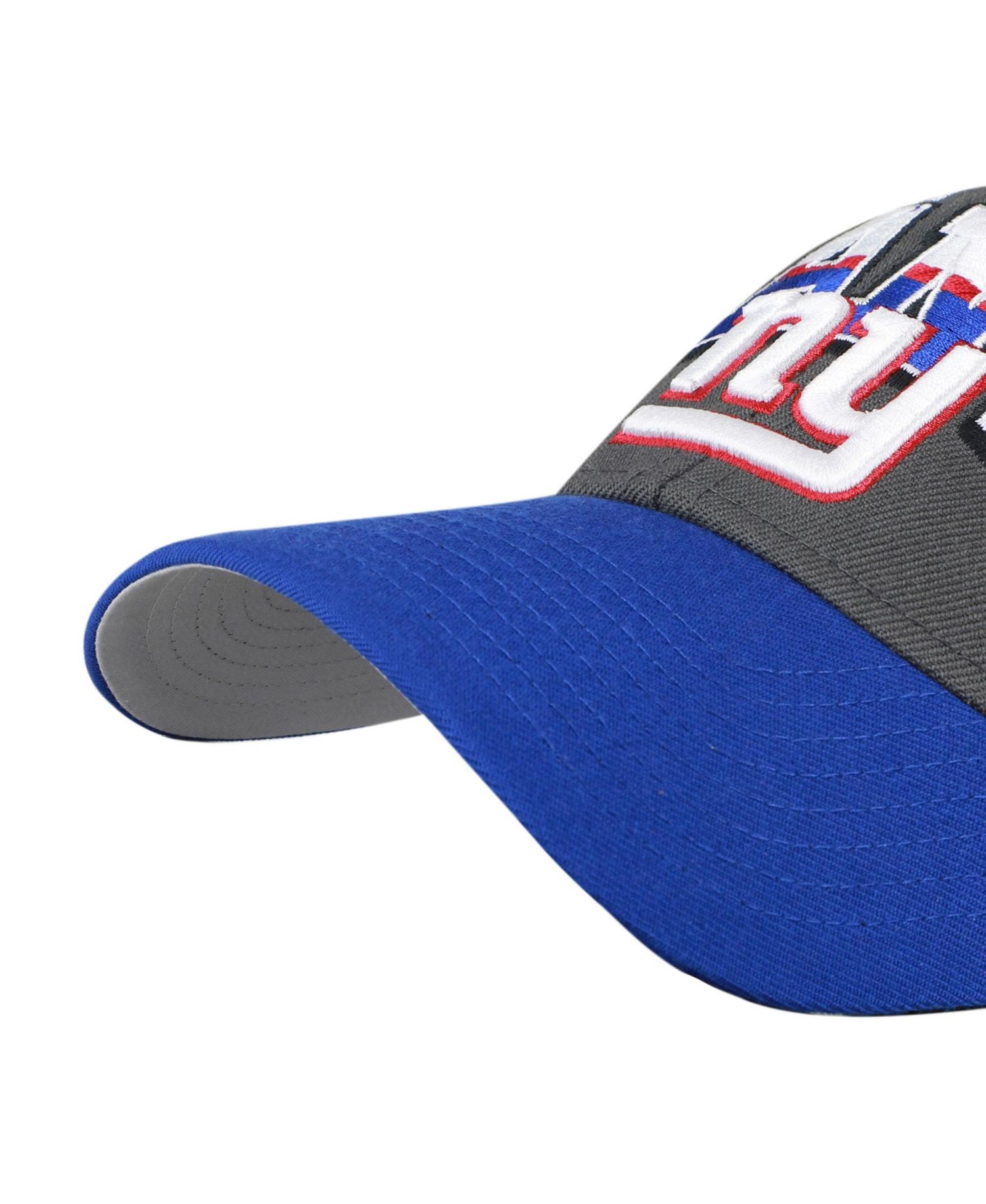 Men's Charcoal New York Giants Split Block MVP Adjustable Hat