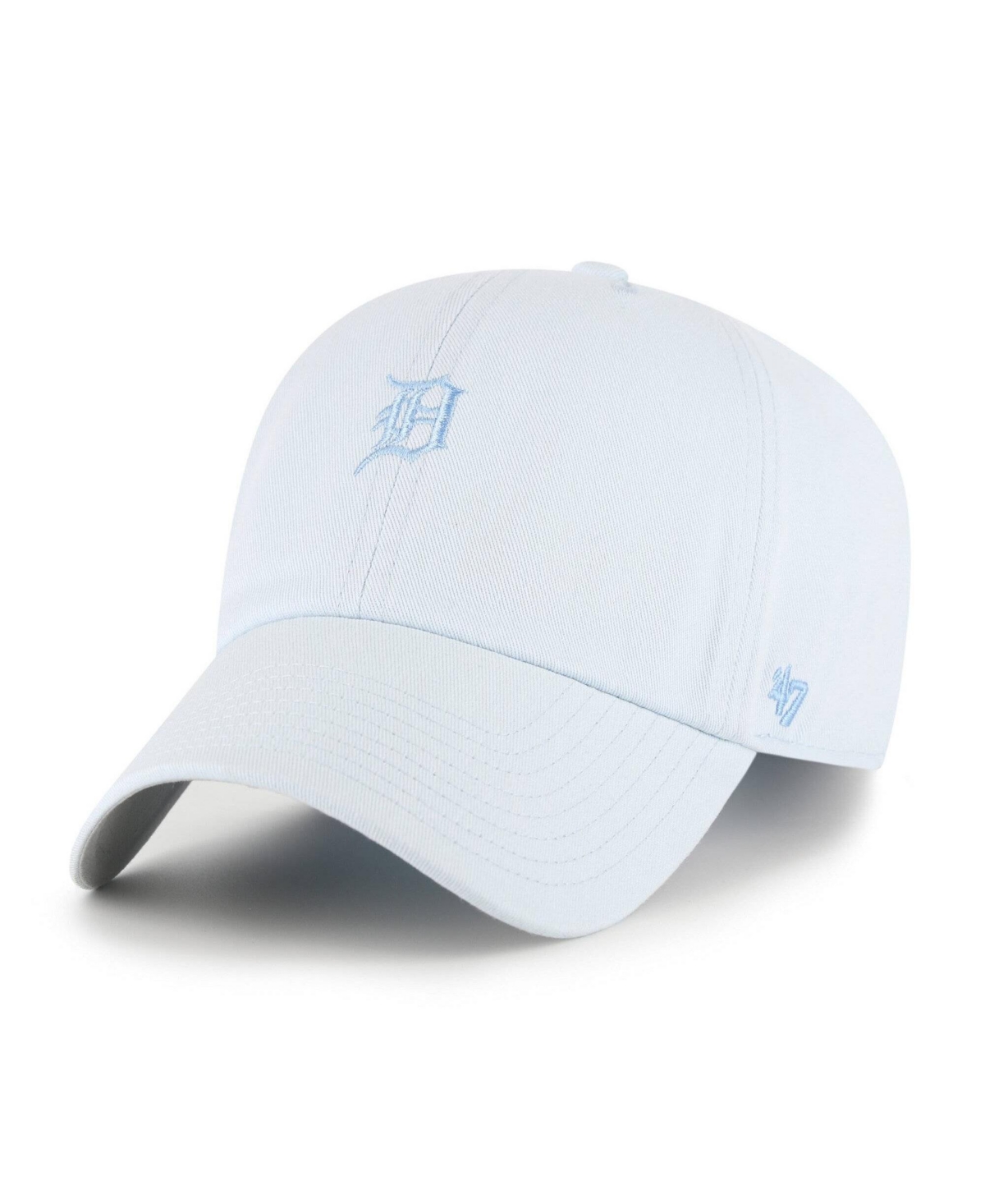 '47 Brand Men's and Women's Light Blue Detroit Tigers Pastel Clean Up Adjustable Hat - Light Blue