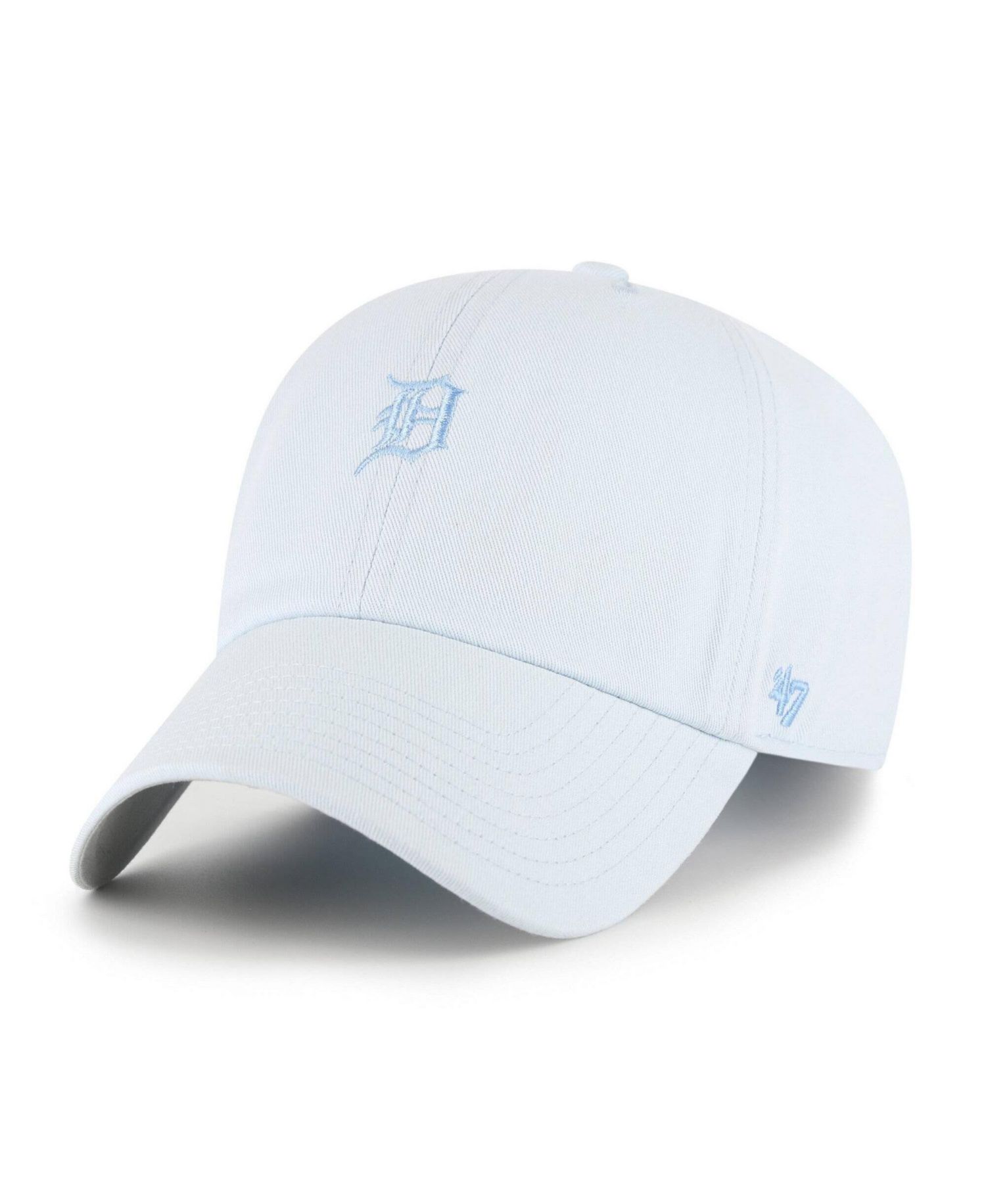 Men's and Women's Light Blue Detroit Tigers Pastel Clean Up Adjustable Hat