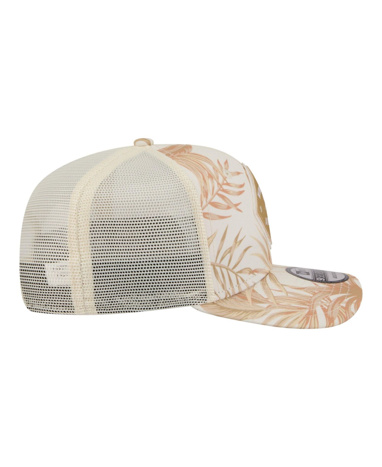 Men's Tan Minnesota Vikings Tonal Palm COOLERA 9SEVENTY Adjustable Trucker Hat