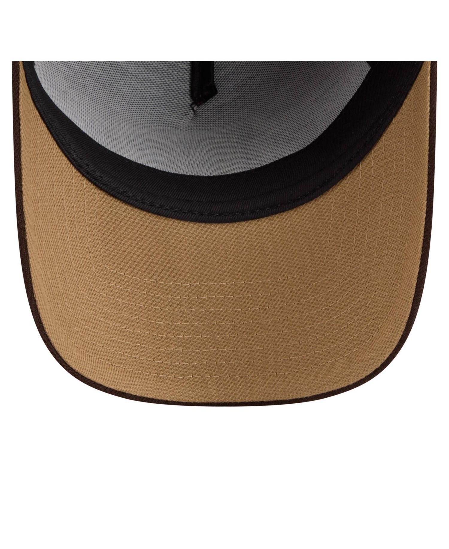 Men's Dark Brown Cincinnati Bengals Burnt Wood A-Frame 9FORTY Adjustable Hat
