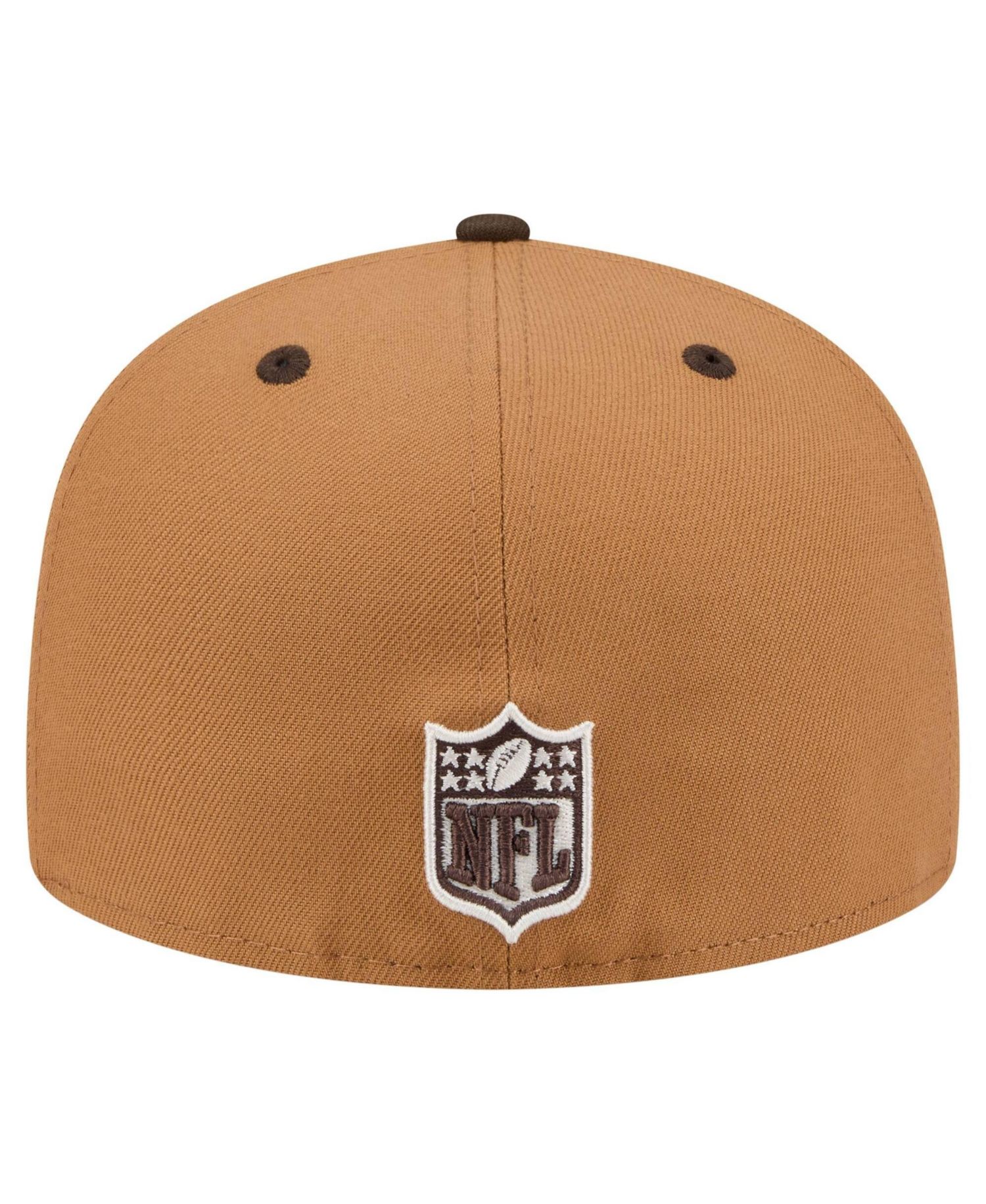 Men's Light Brown/Dark Brown Cincinnati Bengals Two-Tone Walnut 59FIFTY Fitted Hat